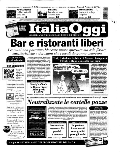 Italia oggi : quotidiano di economia finanza e politica